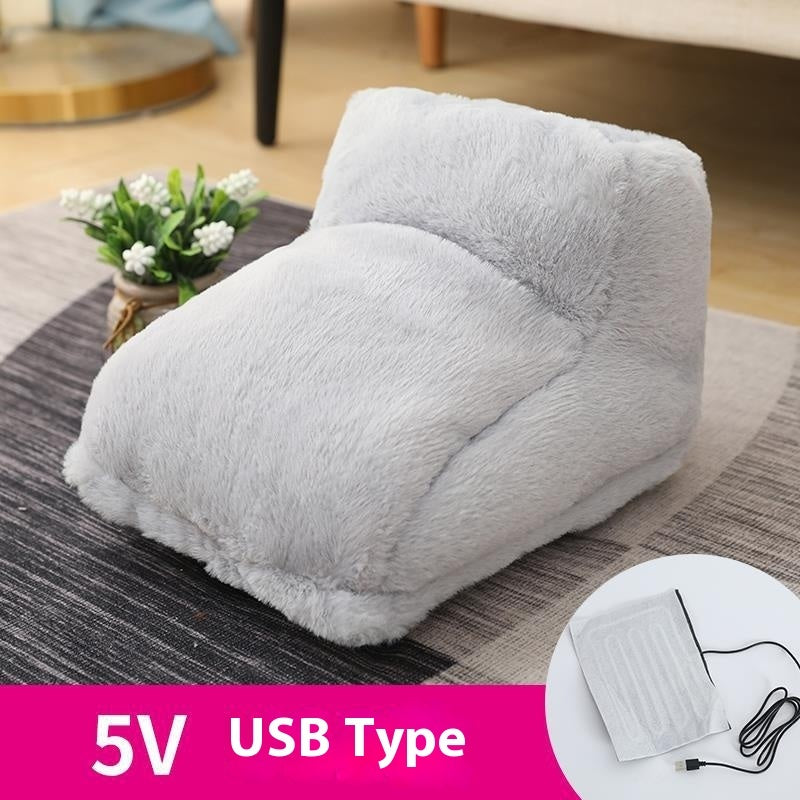 Plug-in High-top Rabbit Fur Hot Water Bag Foot Warmer