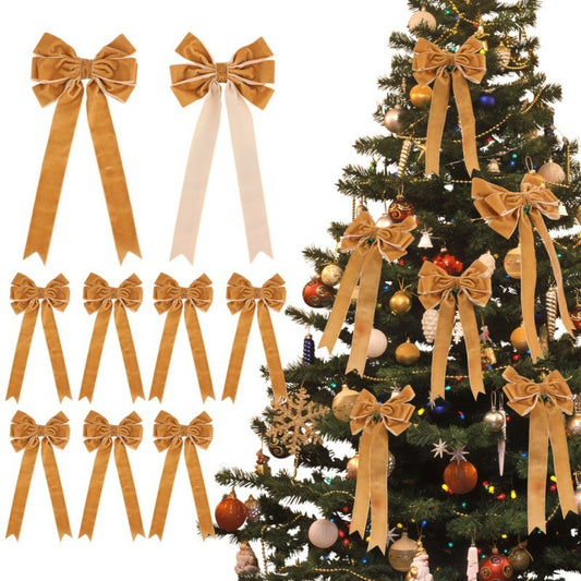 Christmas Tree Home Decorative Bowknot Garland Pendant