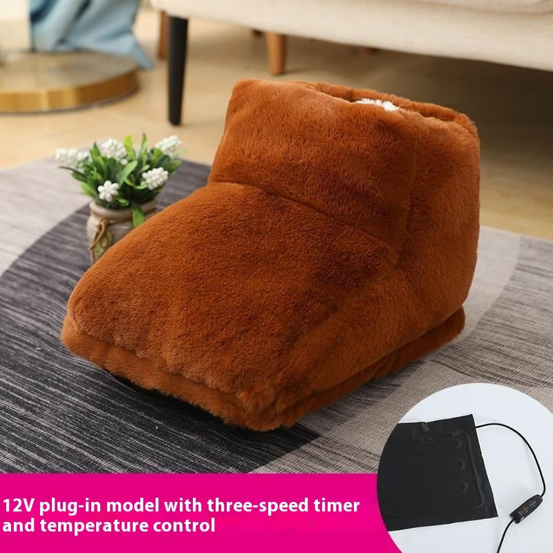 Plug-in High-top Rabbit Fur Hot Water Bag Foot Warmer