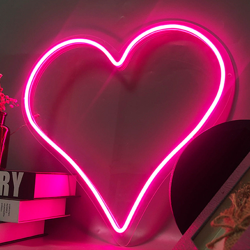 Love Birthday Gift Confession Proposal Creative Lamp Shape Neon Decorative Lamp