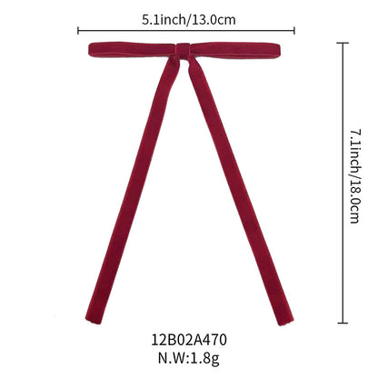 Lot de 12 bandes de velours avec nœud et décoration pour sapin de Noël