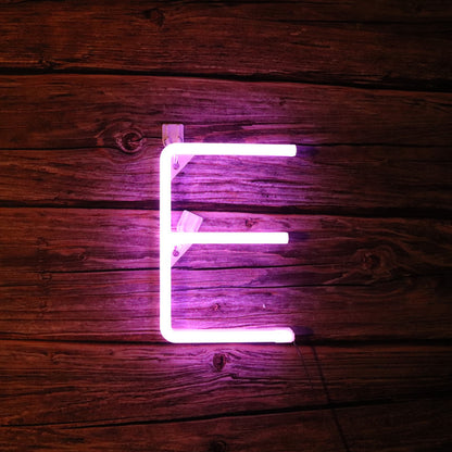 Led Purple Letter Neon Shape Christmas Decoration