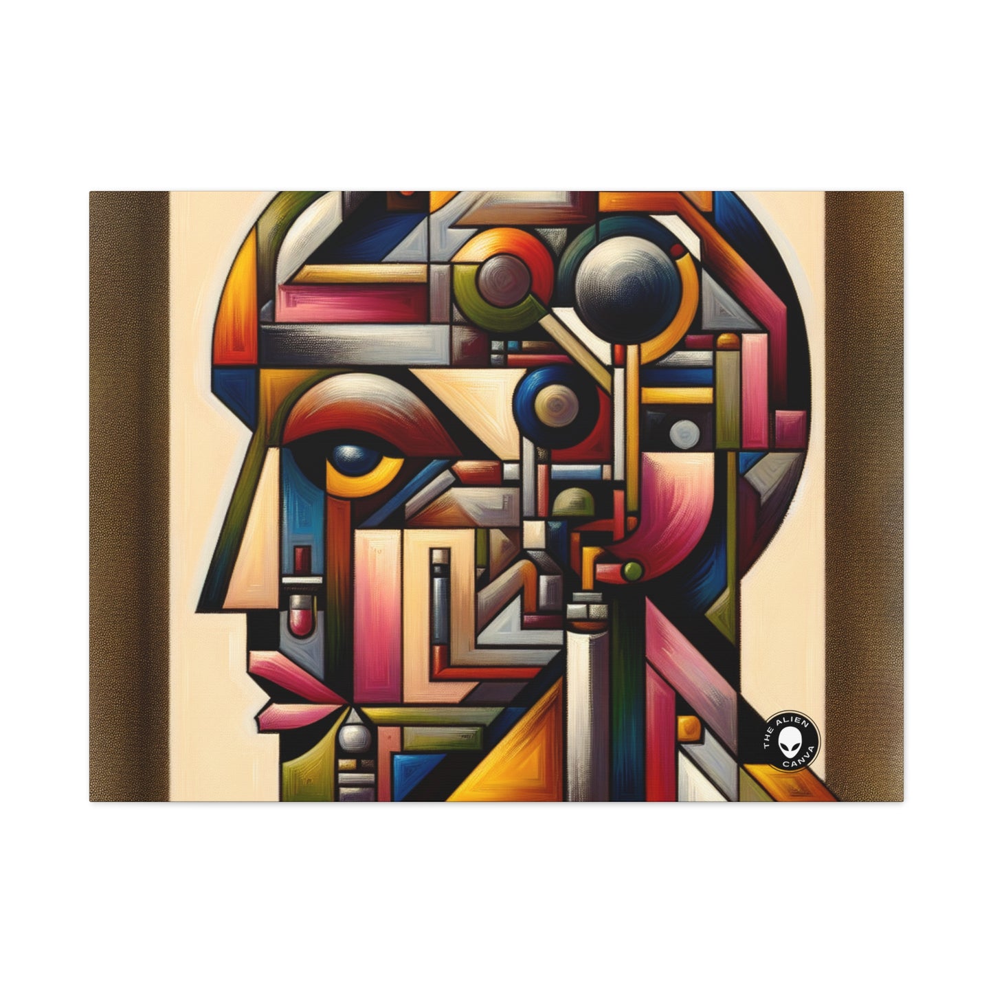 "My Cubist Reflection" - The Alien Canva Cubism