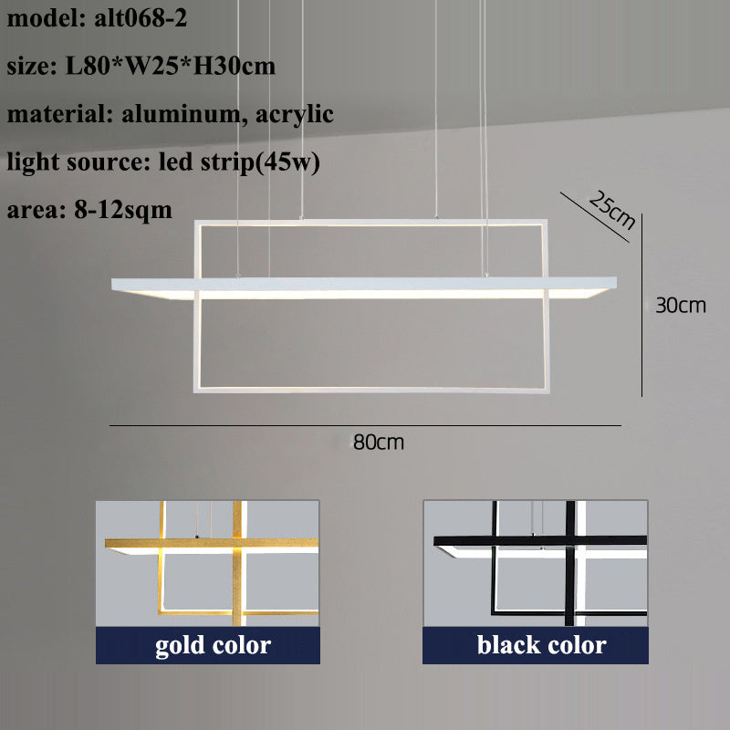 Nouveau Lustre géométrique d'art créatif