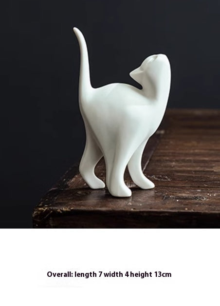 Simple Modern Home Decoration Ceramic Cute Kitten