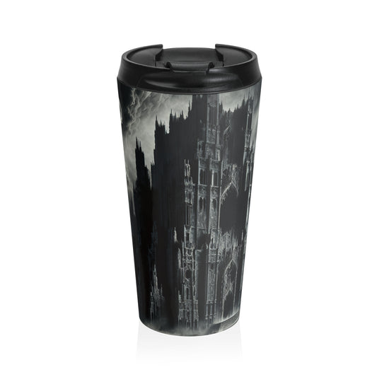 "La Torre de las Sombras de Sauron" - La taza de viaje de acero inoxidable alienígena