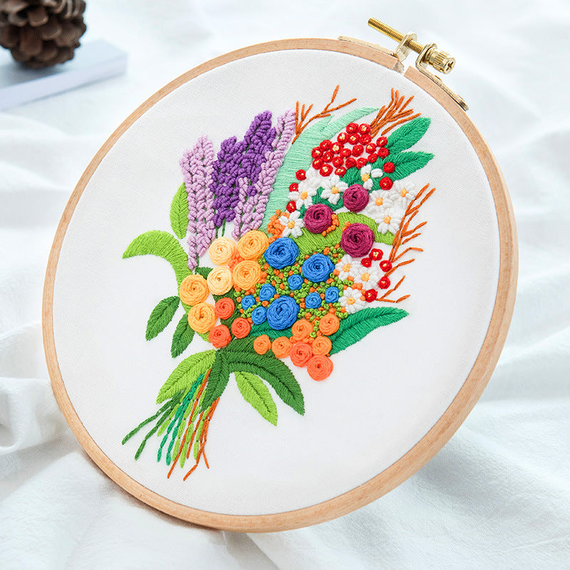 Paquet de matériel de broderie DIY