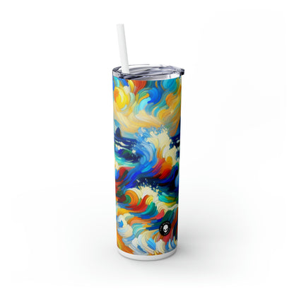 « The Fauvist Shore » - The Alien Maars® Skinny Tumbler avec paille 20oz Fauvisme