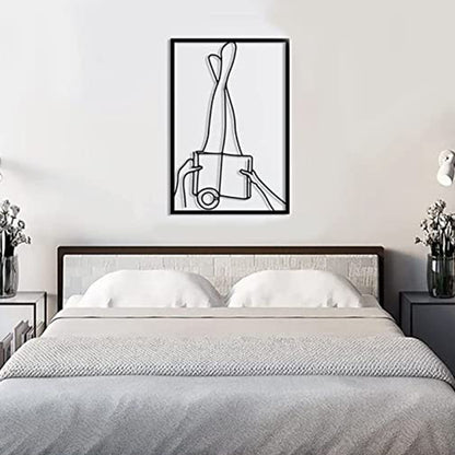 Wall Decoration Black Simple Reading Iron Art Painting