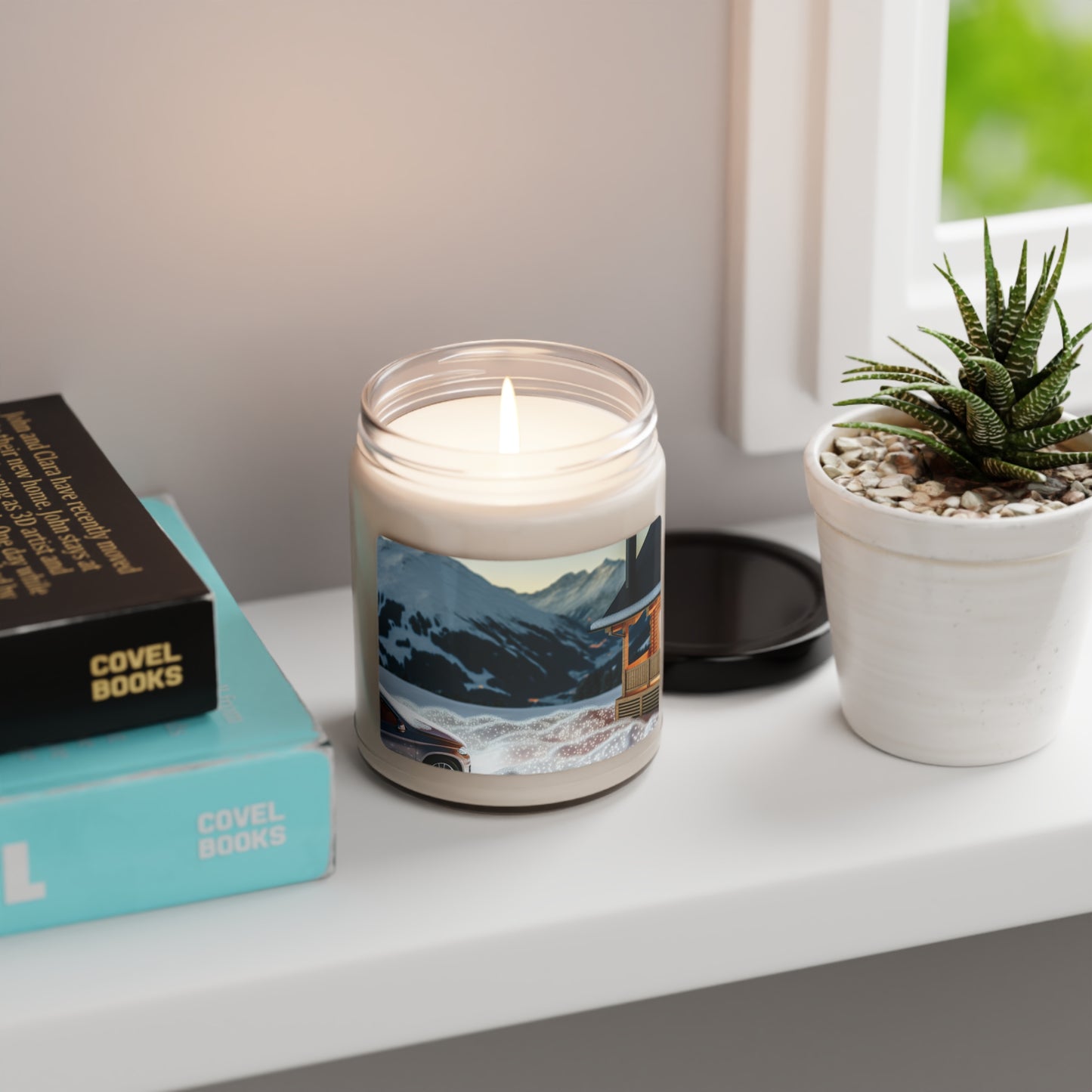 "Winter Hideaway" - The Alien Scented Soy Candle 9oz Photorealism Style