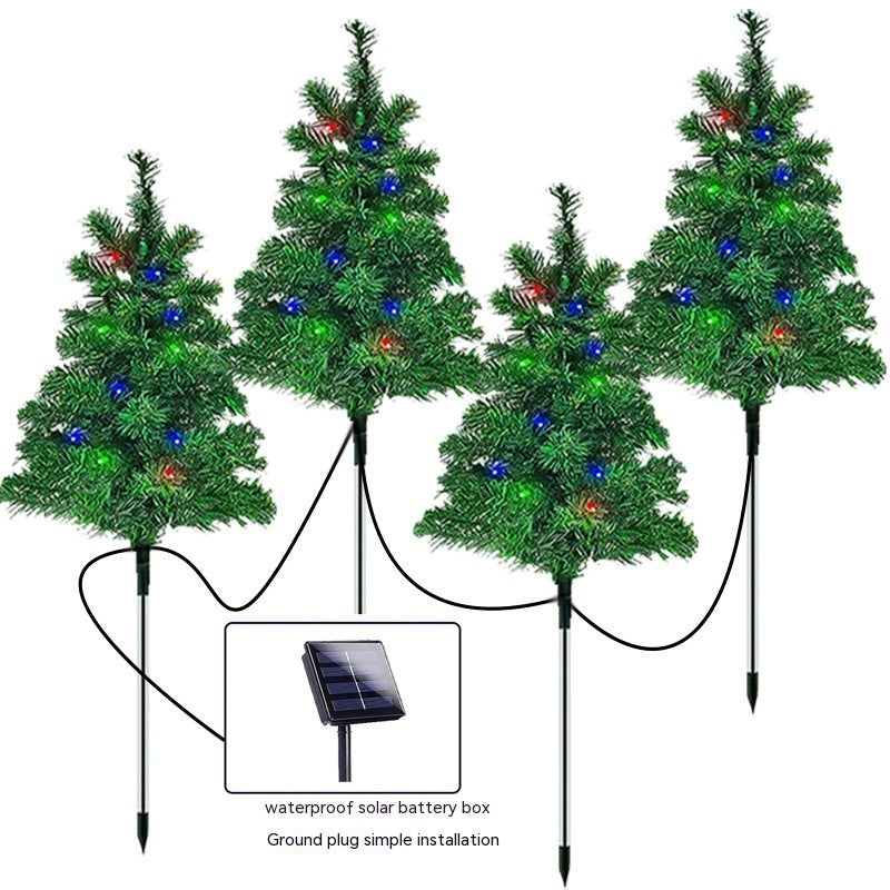 Solar Christmas Tree Outdoor Courtyard Decoration Landscape Lamp