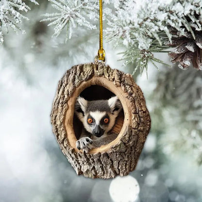 Christmas Tree Decorations Small Animal 2D Flat Print Acrylic Small Pendant