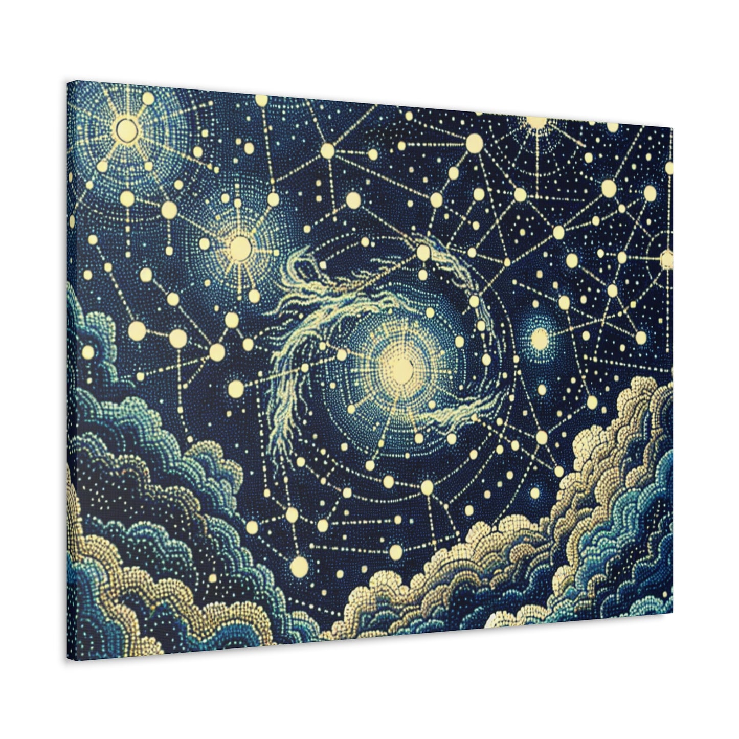 "Dotting the Heavens" - El estilo puntillismo alienígena de Canva