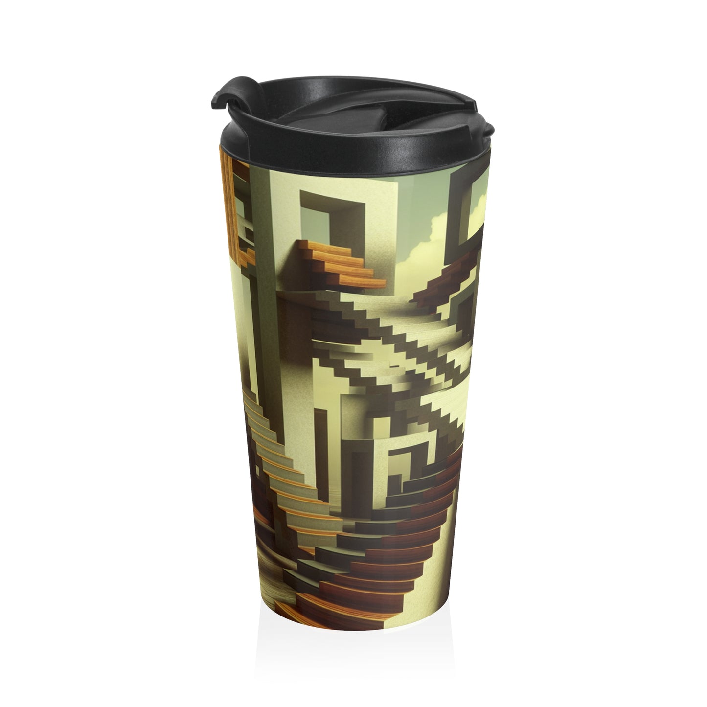 "The Stairway to Paradox" - The Alien Stainless Steel Travel Mug