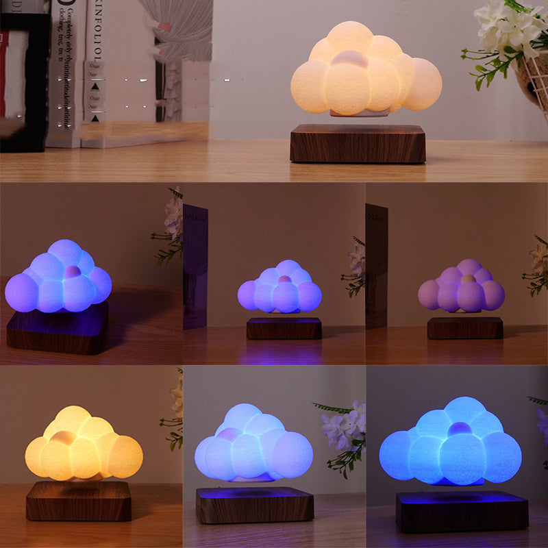 Nouveauté veilleuse lévitation magnétique nuage lampe créativité flottant 3D impression ampoule bureau décoration cadeau d'anniversaire