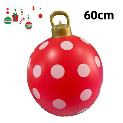 PVC Inflatable 60cm Christmas Ball Ornament Ball Venue Layout Party Atmosphere Ball Courtyard Layout