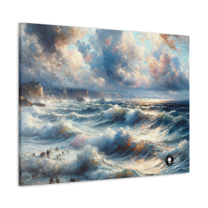 "Storm-Tossed Seas" - The Alien Canva Impressionism