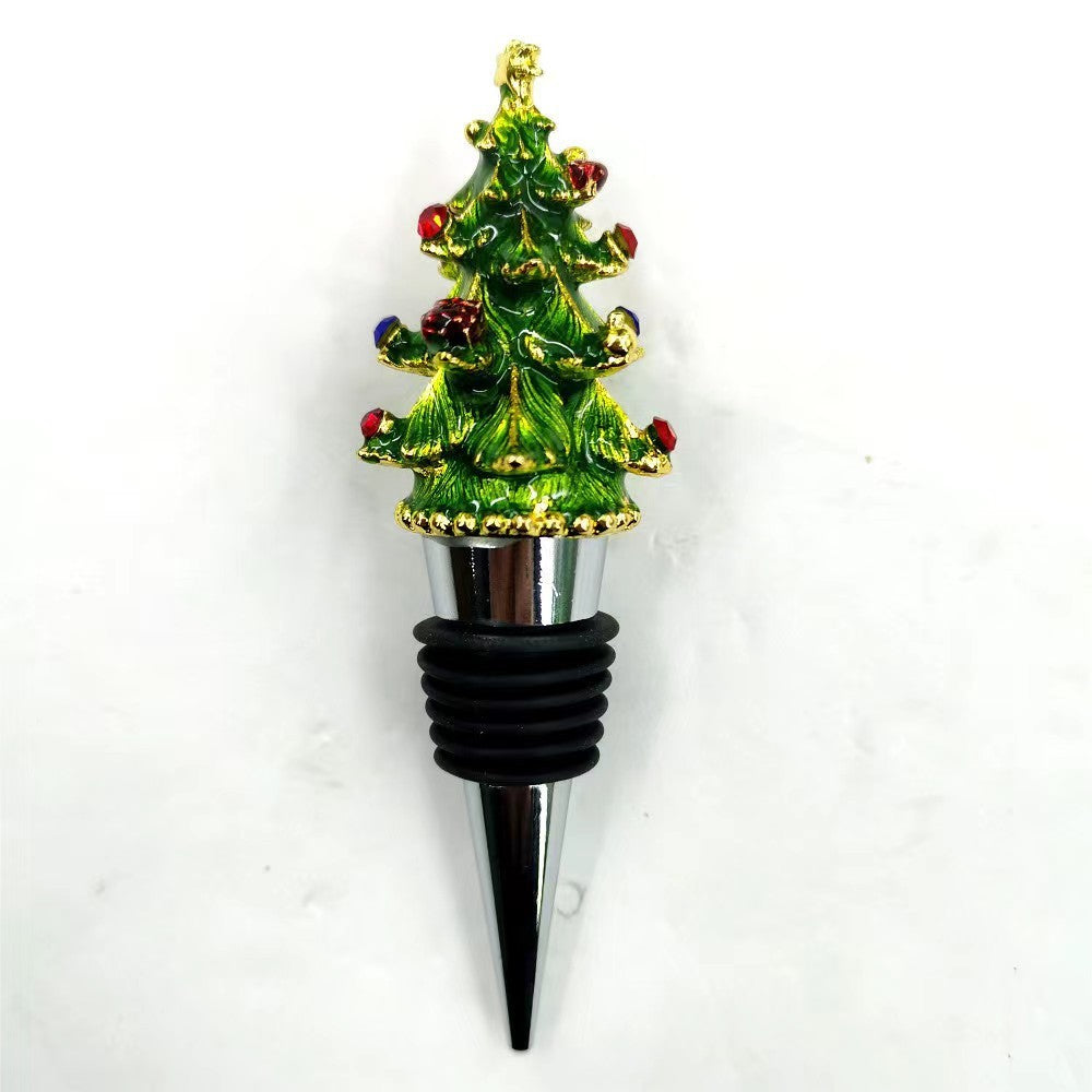 Christmas Tree Red Wine Grape Wine Bottle Stopper