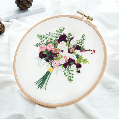 Paquet de matériel de broderie DIY