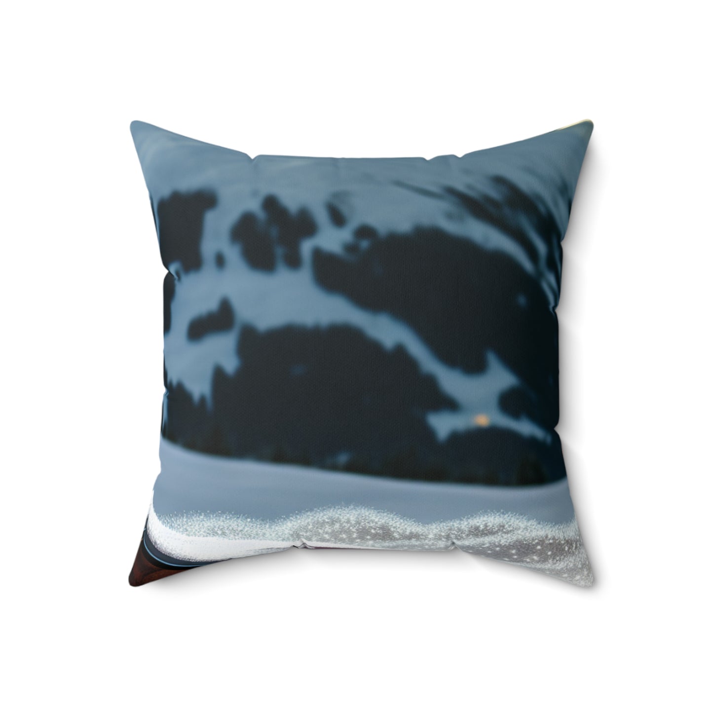 "Winter Hideaway" - The Alien Spun Polyester Square Pillow Photorealism Style