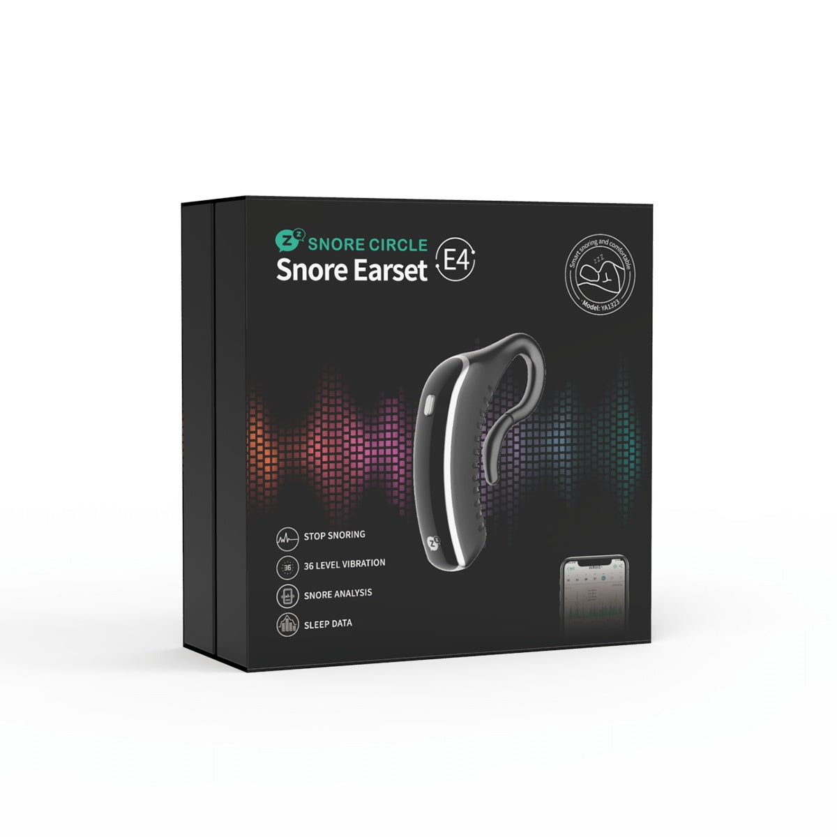 Dispositif Anti-ronflement Bluetooth 24 heures, Charge, oreillettes, bouchon anti-ronflement, aide au sommeil, analyses des données de sommeil, bon sommeil