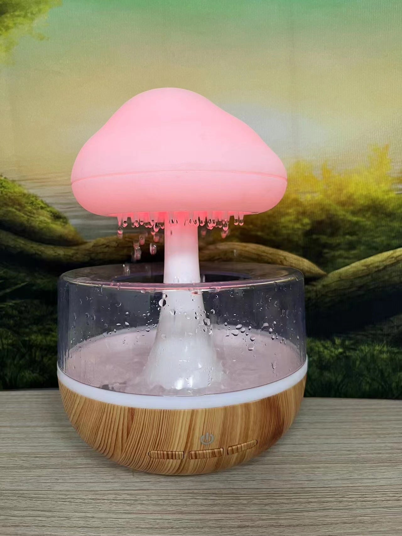 Humidificateur nuageux de nouvelle conception 2023 400 ml Humidificateur nuageux coloré avec goutte d'eau pour cadeau de Noël