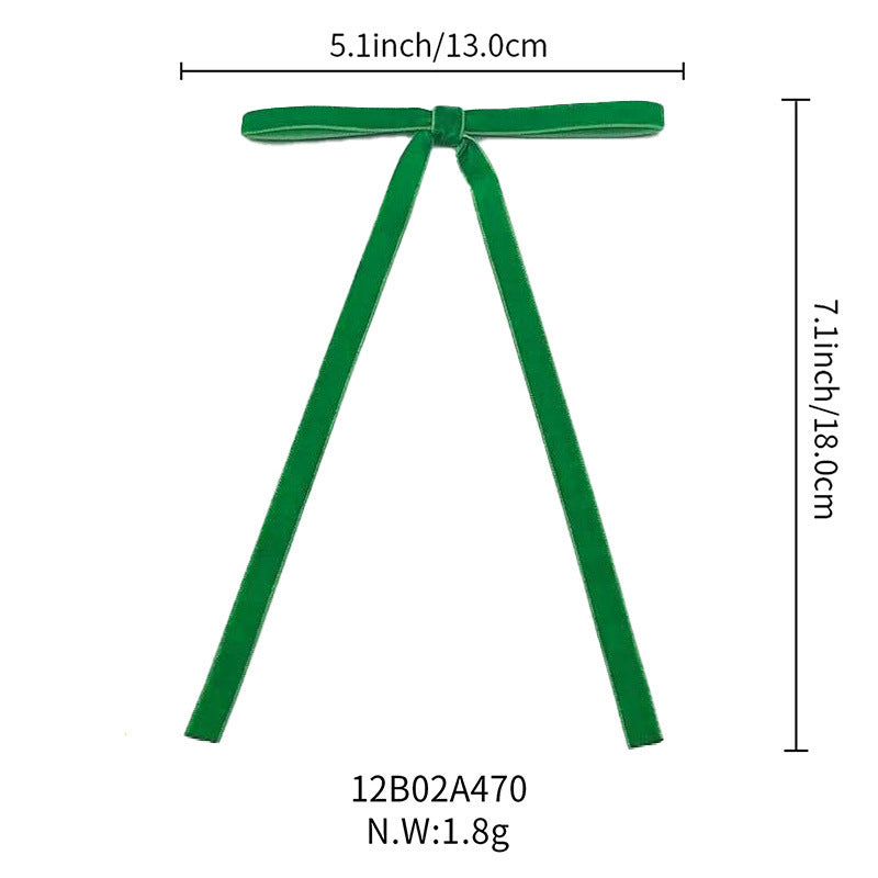 Lot de 12 bandes de velours avec nœud et décoration pour sapin de Noël