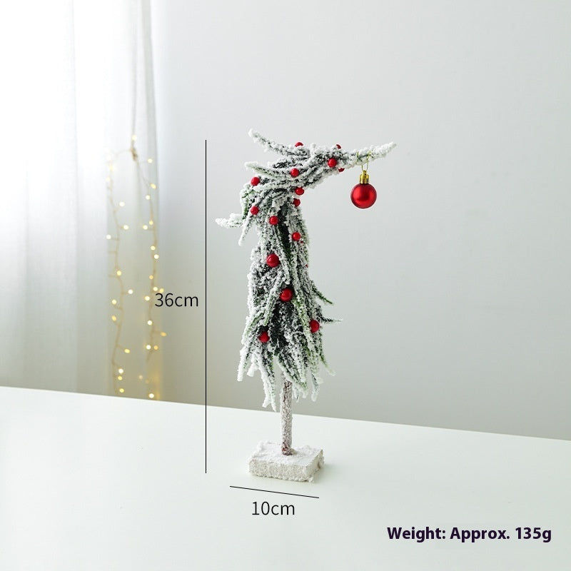 Arbre de Noël de bureau Wry Neck Décoratif pour bureau