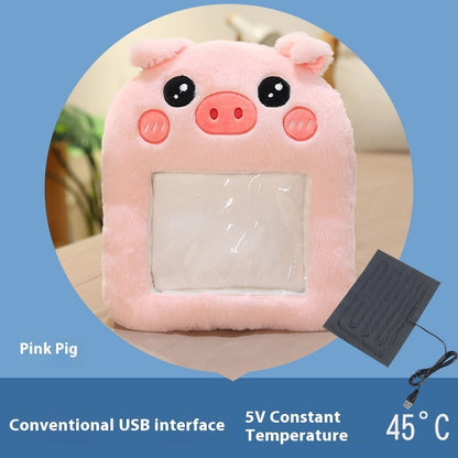 Plug-in High-top Rabbit Fur Hot Water Bag Foot Warmer