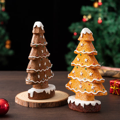 Ginger Cake Tree Model Christmas Scene Decorations