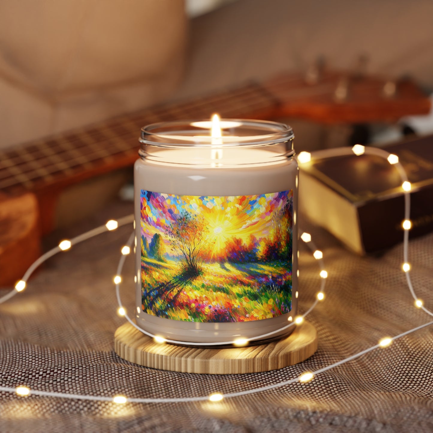 "Vibrant Springtime Sky" - The Alien Scented Soy Candle 9oz Fauvism Style