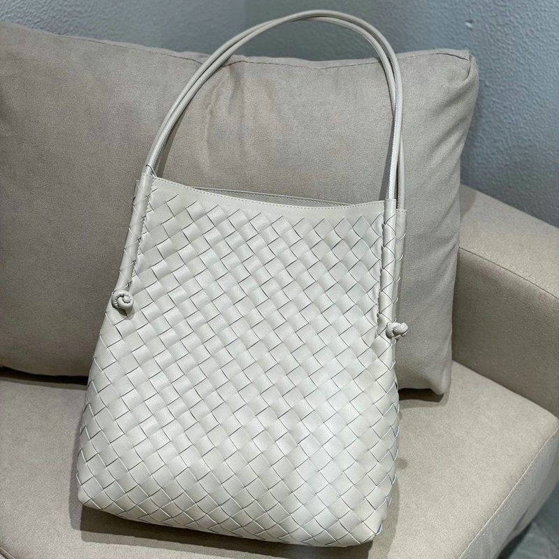 Bolso de mano tejido a mano de gran capacidad a la moda para mujer