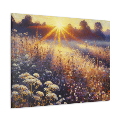 "Wildflower Sunrise" - The Alien Canva Impressionism Style