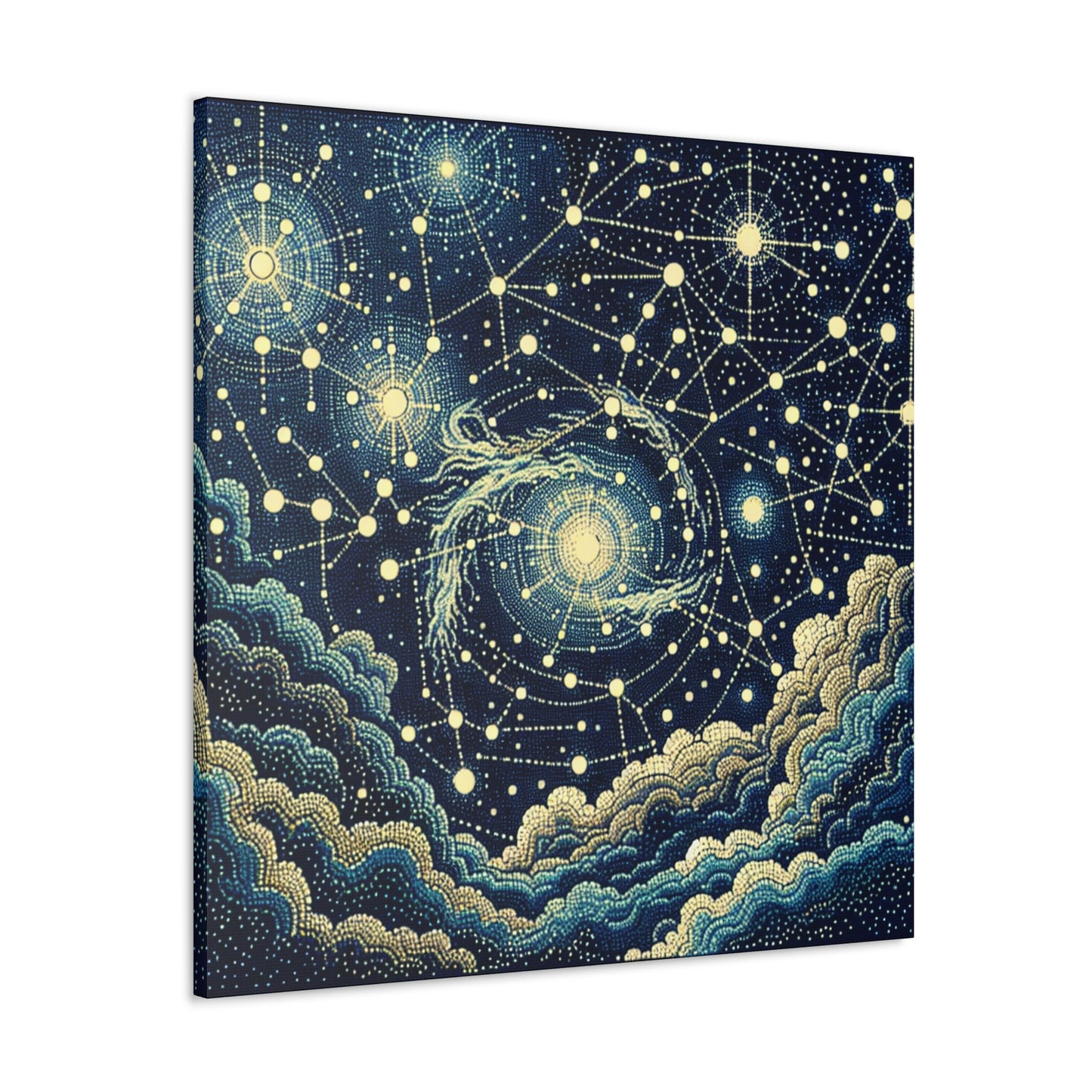 "Dotting the Heavens" - Le style pointillisme Alien Canva