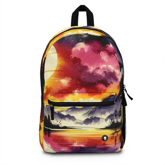 "Una sinfonía de atardecer en colores pastel" - El alienígena Mochila