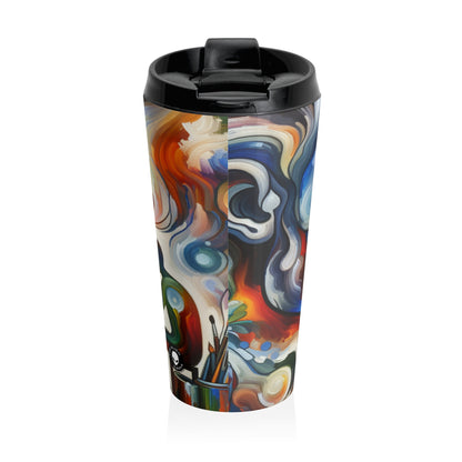 "Stirrings of the Soul" - The Alien Stainless Steel Travel Mug Expressionism