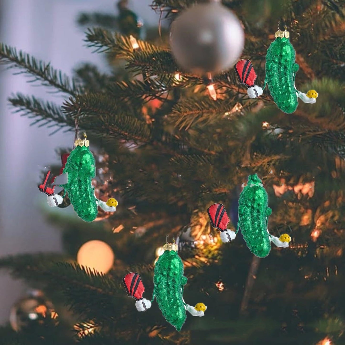 Décorations de Noël intéressantes en résine de concombre