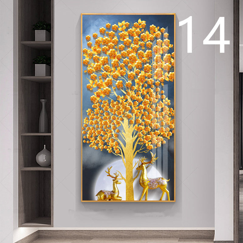 Póster de árbol de la fortuna, pintura en lienzo, imagen artística de pared