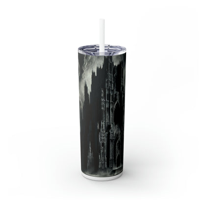 "Sauron's Shadow Tower" - The Alien Maars® Skinny Tumbler avec paille 20oz