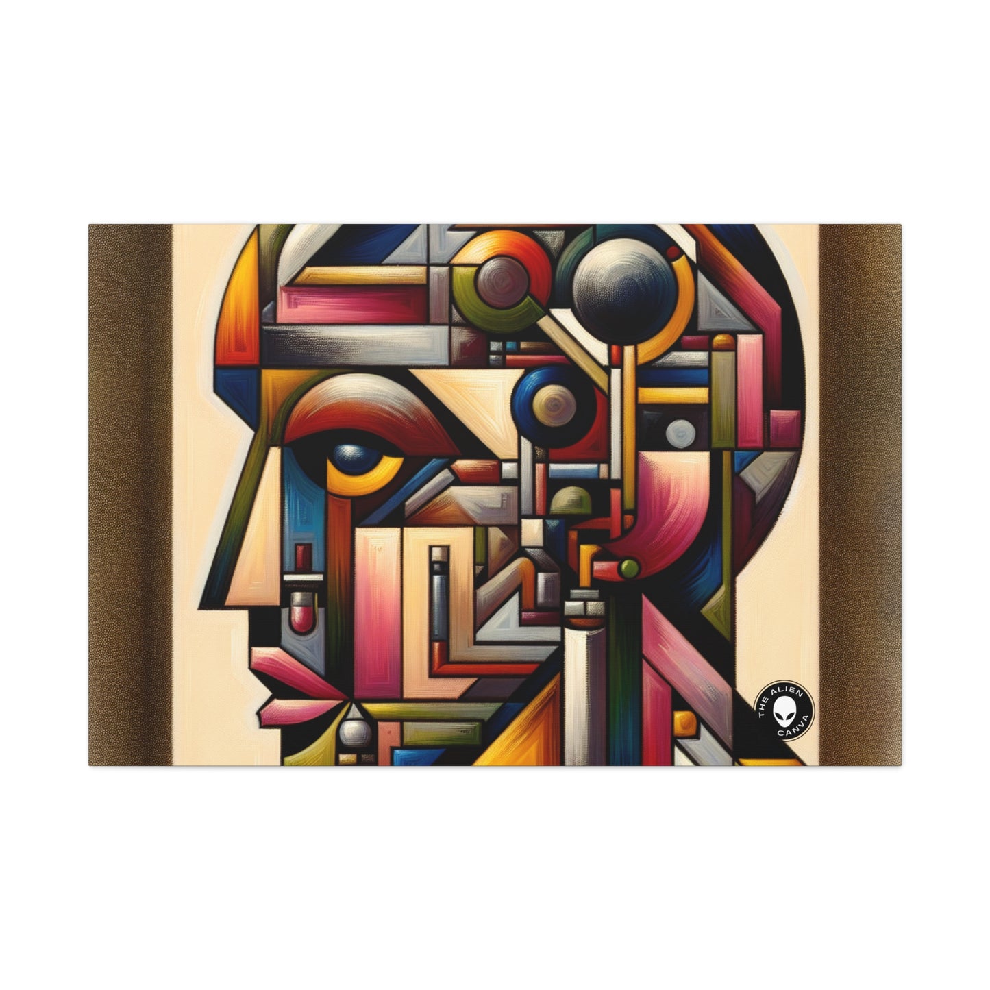 "My Cubist Reflection" - The Alien Canva Cubism