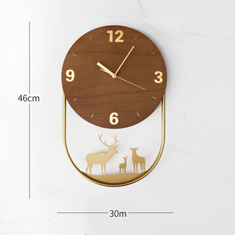 Décoration murale d’horloge d’art minimaliste