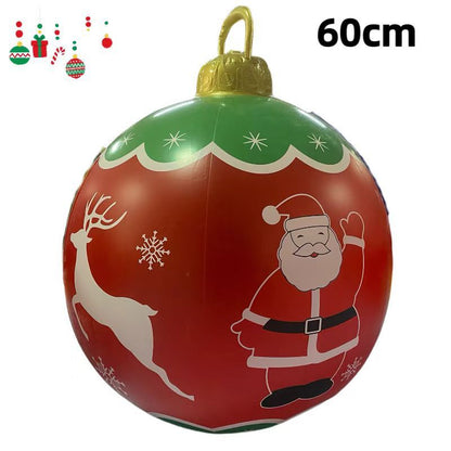 PVC Inflatable 60cm Christmas Ball Ornament Ball Venue Layout Party Atmosphere Ball Courtyard Layout