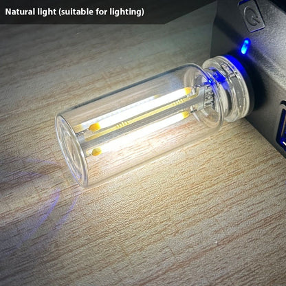 1 ampoule LED USB 0,3 W 5 V rétro Edison à intensité variable, source d'éclairage USB, interface d'alimentation mobile, veilleuse, banque d'alimentation, ordinateur portable