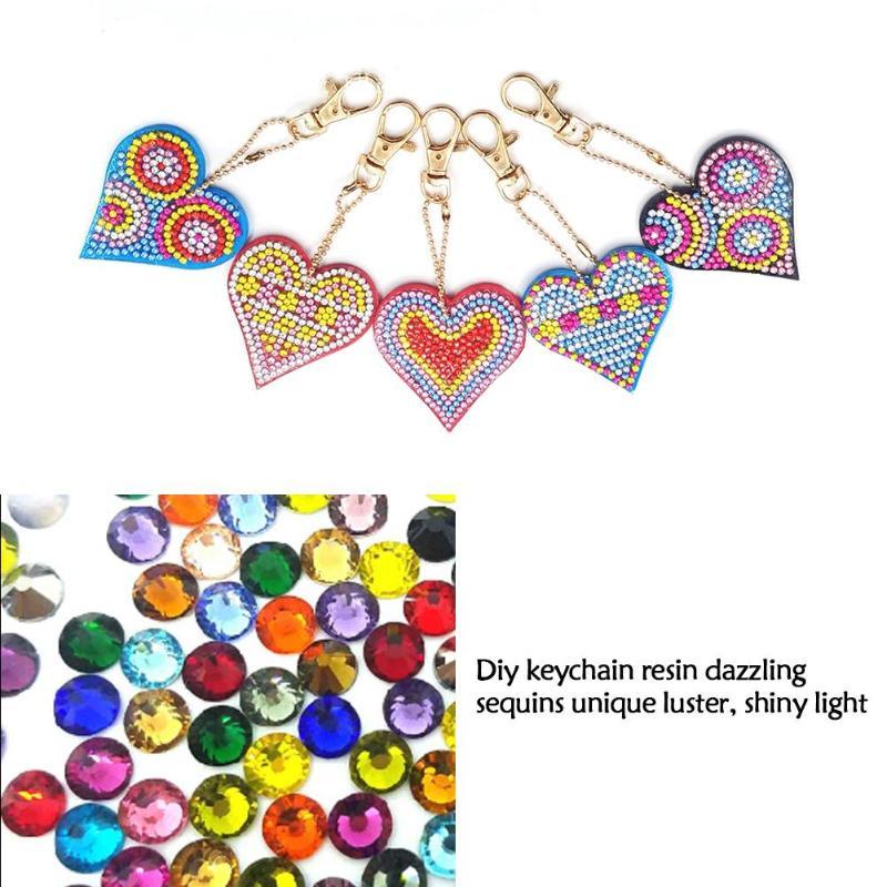 Porte-clés peinture diamant, bijoux DIY