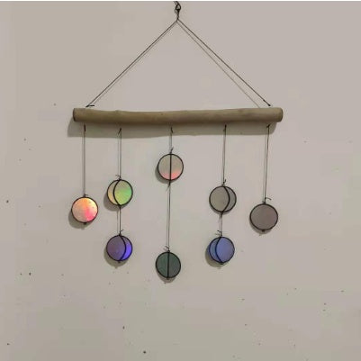 Rainbow Hanging Art Wall Decoration Dyeing Moon Phase Home Decor