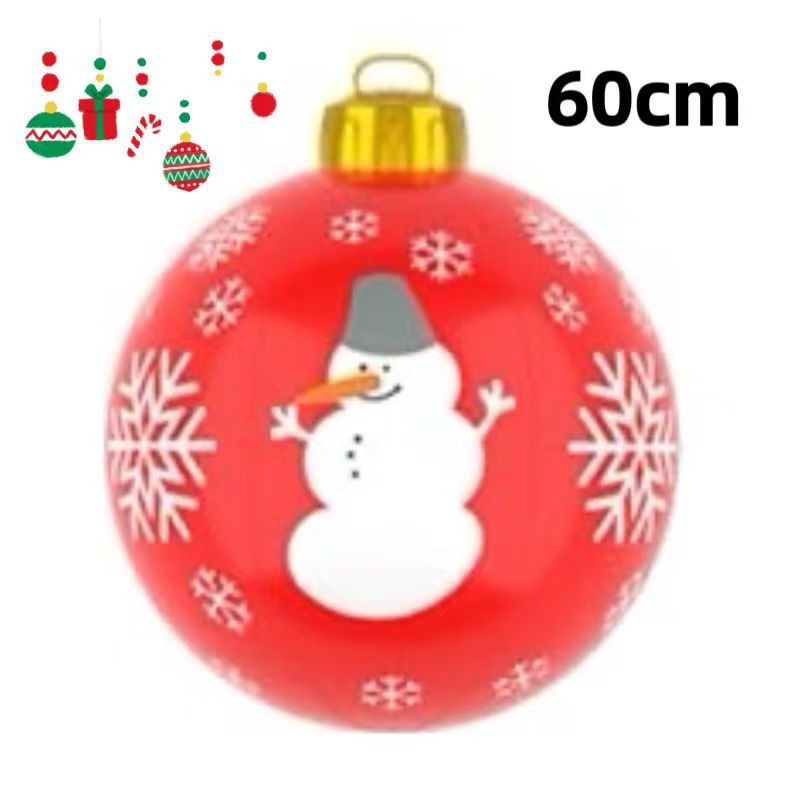 PVC Inflatable 60cm Christmas Ball Ornament Ball Venue Layout Party Atmosphere Ball Courtyard Layout