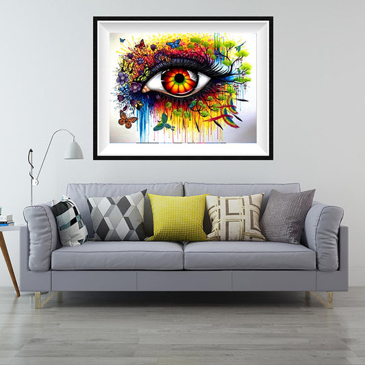 Cuadro Decorativo Ojo Fantasía Especial 70x 50 Cm