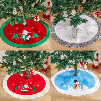 Cartoon Christmas-tree Skirt High-end Scene Decoration Supplies