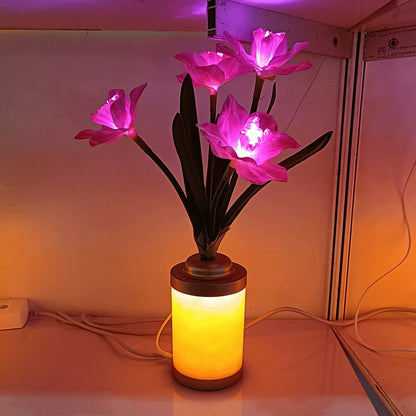 Lampe à fleurs minimaliste et créative, Vase USB, décoration de la maison