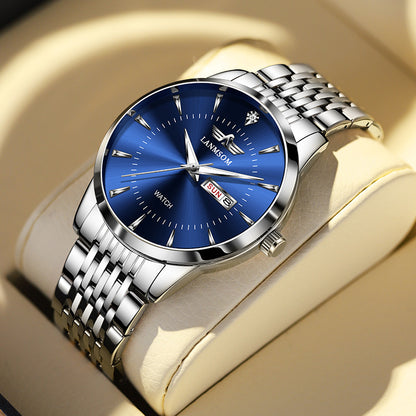 Men's Fashion Automatic Steel Band Quartz Watch